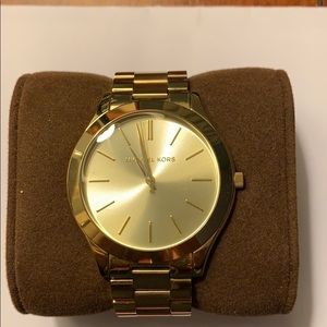 Gold Michael Kors unisex watch